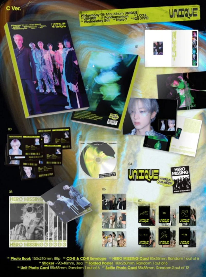 Album da collezione – P1Harmony UNIQUE (Originale)