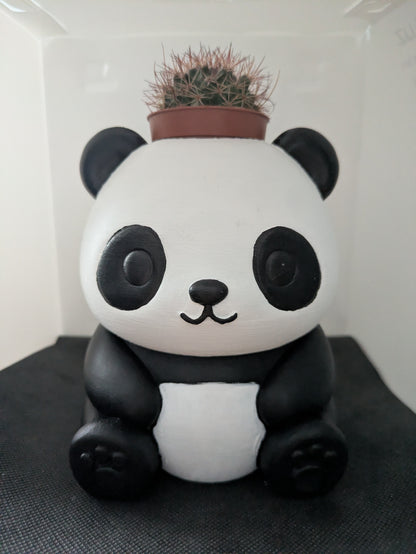 Panda Plant Friends porta piante in stampa 3D – vista frontale