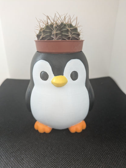 Pinguino Plant Friends Porta piante per succulente e mini piante – vista frontale
