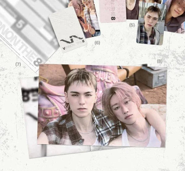 Photocard, Unit Photocard, Lyric Paper e Folded Poster dell'album V8 (STANDARD VER.) dei SEVENTEEN (V8 UNIT) nella versione RATS NEST