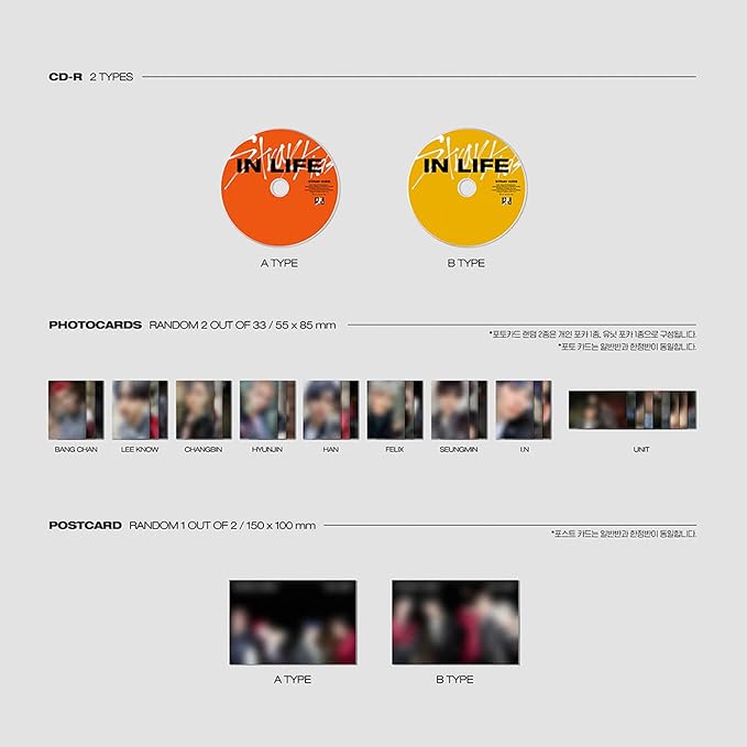 Album da collezione – STRAY KIDS VOL.1 REPACKAGE [IN生 (IN LIFE)] (STANDARD VER.)(Originale)