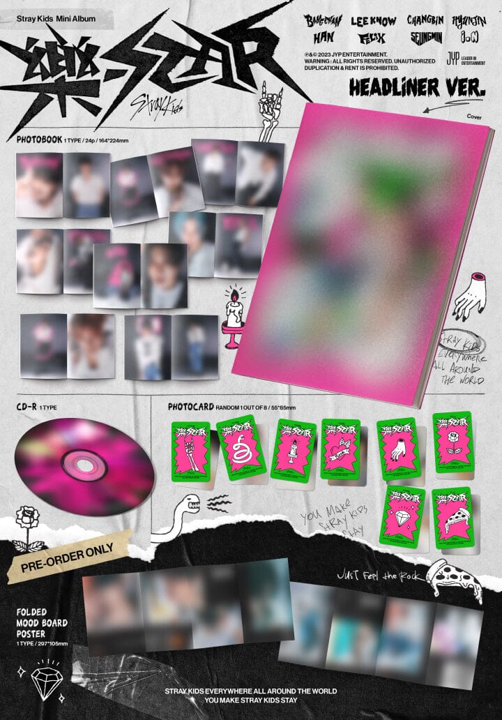 Album da collezione – STRAY KIDS 樂-STAR (HEADLINER VER.) Originale