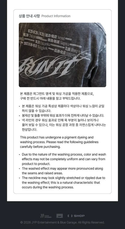 STRAY KIDS – [RUN IT SEOUL] T-SHIRT (PRE-ORDER) Gadget Ufficiale