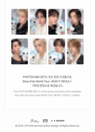 STRAY KIDS – [RUN IT SEOUL] TASY PLUSH ORIGINAL VER. (PRE-ORDER) Gadget Ufficiale