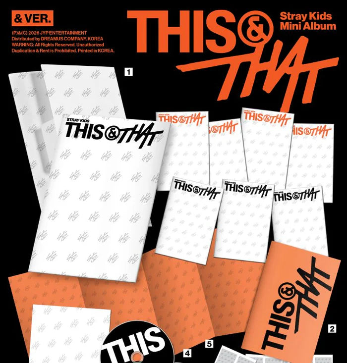 Album da collezione – STRAY KIDS THIS & THAT (ACCORDION VER.) (PRE-ORDER) Originale