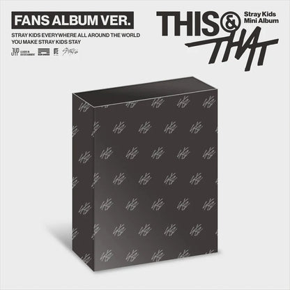 Album da collezione – STRAY KIDS THIS & THAT (FANS ALBUM VER.) (PRE-ORDER) Originale