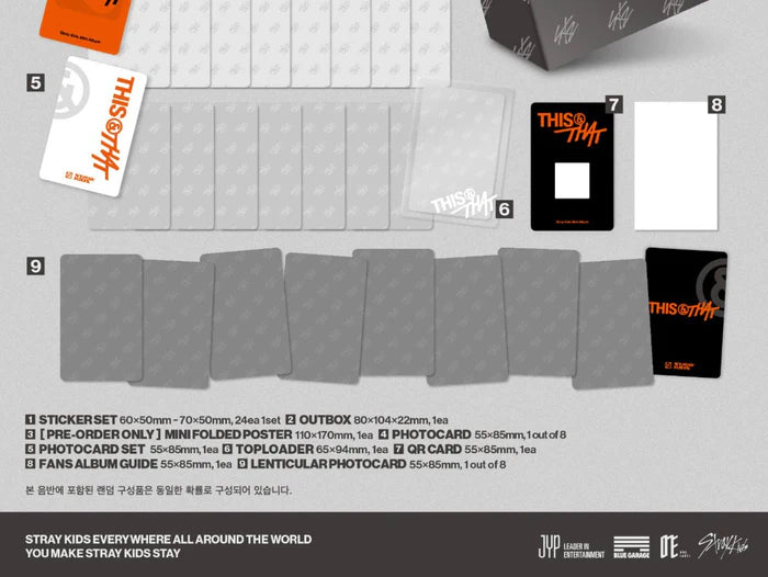 Album da collezione – STRAY KIDS THIS & THAT (FANS ALBUM VER.) (PRE-ORDER) Originale