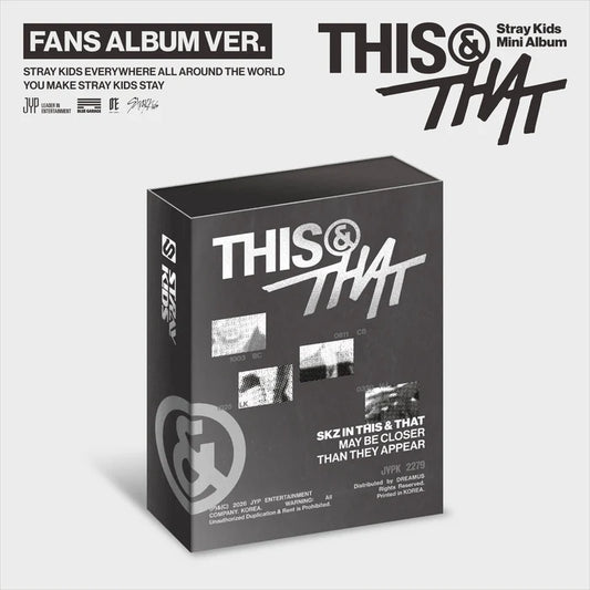 Album da collezione – STRAY KIDS THIS & THAT (FANS ALBUM VER.) (PRE-ORDER) Originale