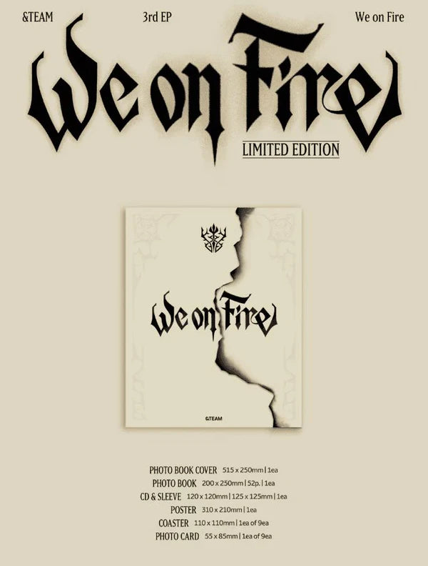 Album da collezione – &TEAM WE ON FIRE (LIMITED VER.) Originale