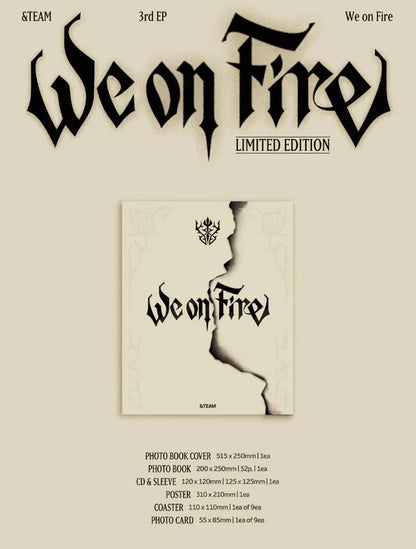 Album da collezione – &TEAM WE ON FIRE (LIMITED VER.) Originale
