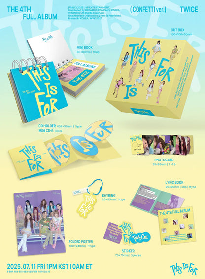 Album da collezione – TWICE THIS IS FOR (CONFETTI VER.) Originale